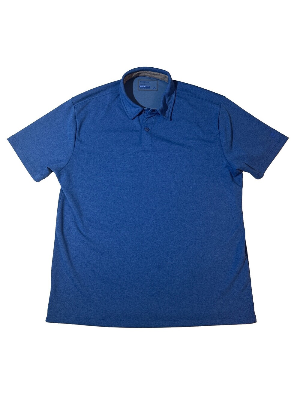Twillory Athleisure Shirt Men's XL Blue Performance Short Sleeve Golf Polo